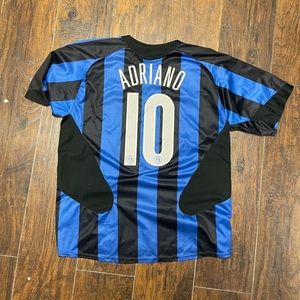 Adriano #10 - Inter Milan with Coppa Italia patch